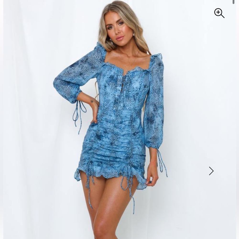 Lioness Feng Shui Dress Blue